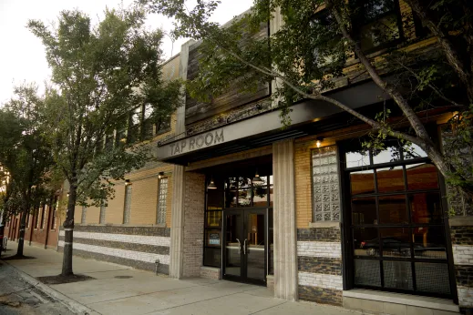 Goose Island Beer Company Tap Room entrance on Near West Side Chicago