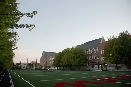 Lakeview High School soccer field and turf in Graceland West Chicago