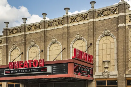 old theater in Wheaton, IL