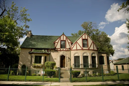 Spanish style house exterior in Peterson Woods