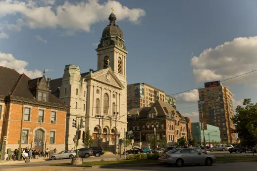 St John Cantius Church on N Carpenter St in River West Chicago