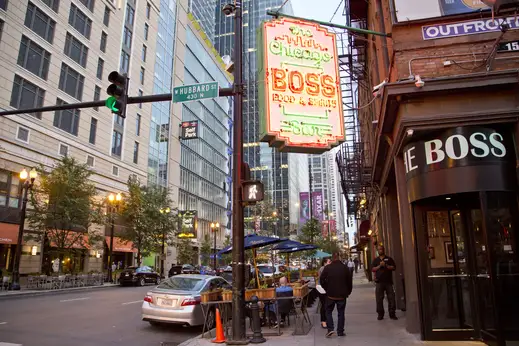 The Boss Bar on W Hubbard Street in River North Chicago