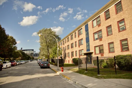 Apartments down the street from Guaranteed Rate Field in Fuller Park Chicago