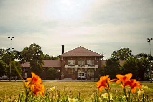 Field house at Chicago Park District in Irving Park Chicago