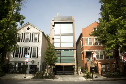 Modern apartment three flat in Old Town Chicago