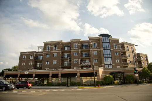 New apartment building in Budlong Woods Chicago