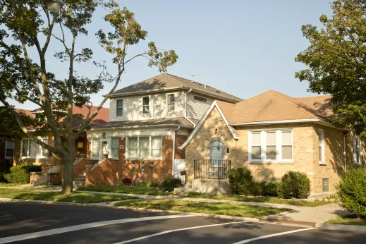 Single family home exteriors in North Mayfair