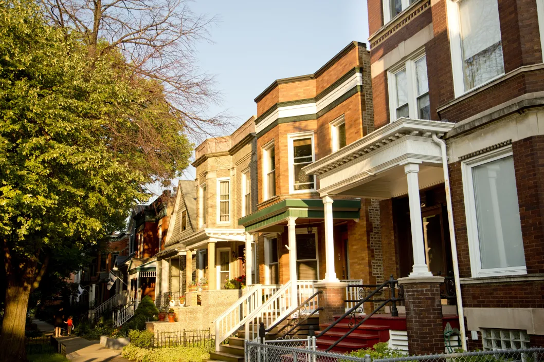 Vintage two flat apartments in North Center Chicago