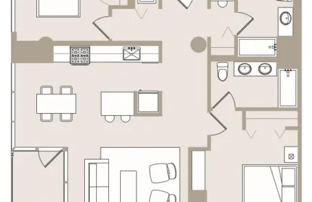 2 Bedroom Lincoln Park Apartment