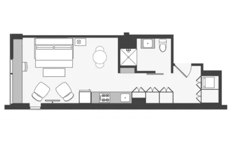 Studio Lincoln Park Apartment