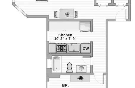 1 Bedroom Lakeview Apartment