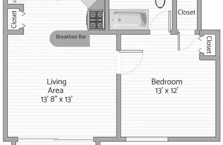 1 Bedroom Lakeview Apartment
