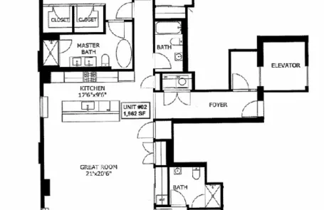 2 Bedroom River North Condo