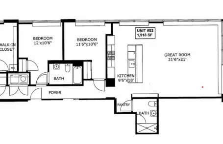 3 Bedroom River North Apartment