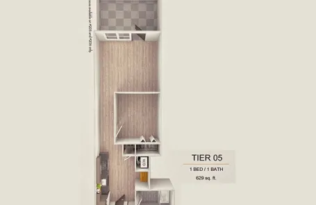 1 Bedroom Lakeview Apartment