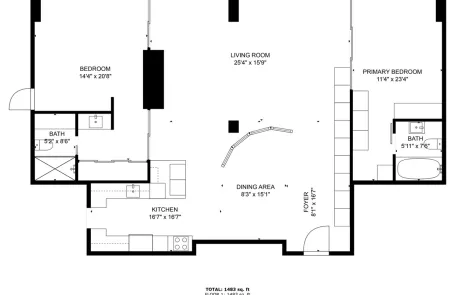 2 Bedroom Lincoln Park Apartment