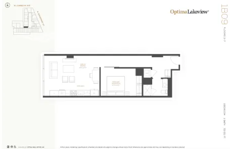 1 Bedroom Lakeview Apartment