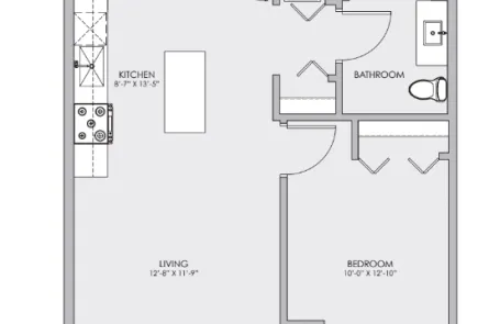 1 Bedroom Lakeview Apartment