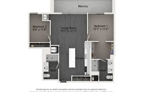 2 Bedroom West Loop Apartment