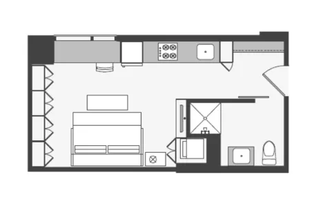 Studio Lincoln Park Apartment