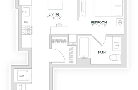 1 Bedroom West Loop Apartment