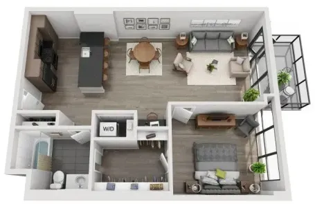 1 Bedroom Old Town Apartment