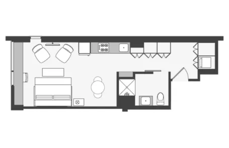 Studio Lincoln Park Apartment
