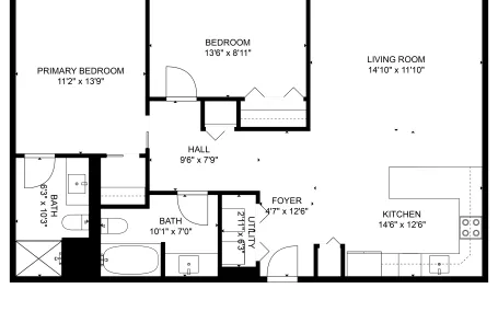 2 Bedroom Ravenswood Apartment