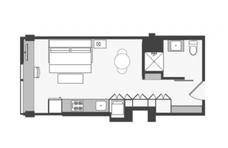 Studio Lincoln Park Apartment