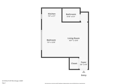 Studio Lakeview Apartment