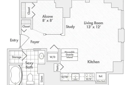 1 Bedroom Chicago Loop Apartment