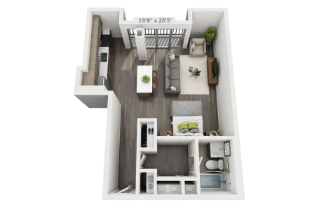 Studio University Village Apartment