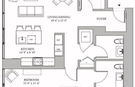 1 Bedroom West Loop Apartment