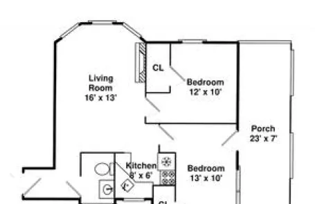 2 bedroom DePaul Apartment