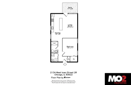 1 Bedroom Ukrainian Village Apartment