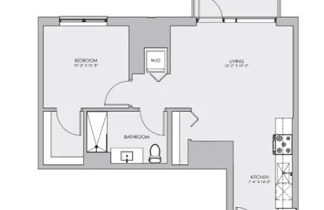 1 Bedroom Lakeview Apartment