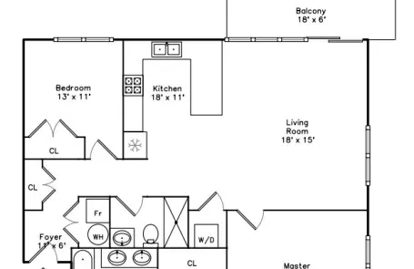 2 Bedroom West Loop Apartment