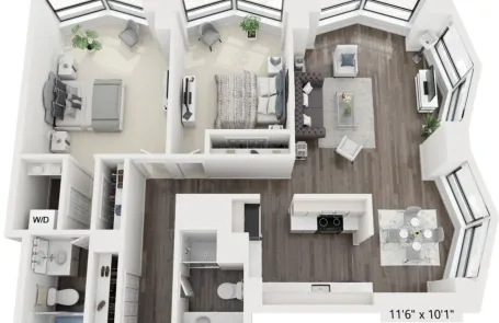 2 Bedroom Lakeshore East Apartment
