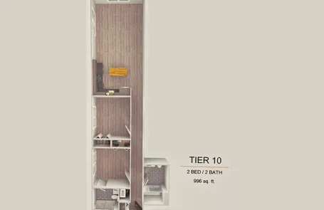 2 Bedroom Lakeview Apartment