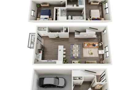 3 Bedroom Skokie Townhome
