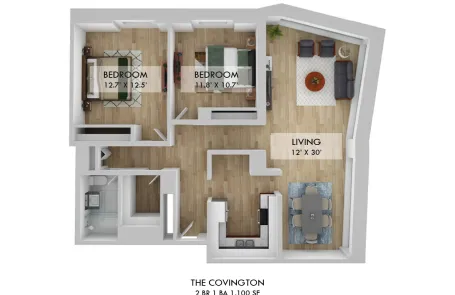 2 Bedroom Uptown Apartment