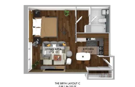 Studio Near West Side Apartment