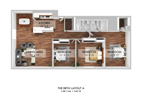3 Bedroom Edgewater Apartment