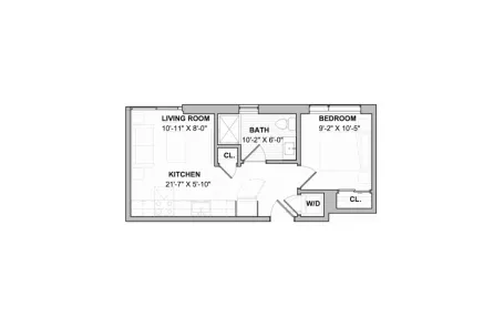 1 Bedroom Tri-Taylor Apartment