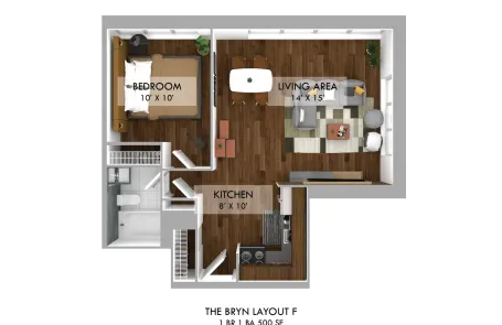 1 Bedroom Edgewater Apartment