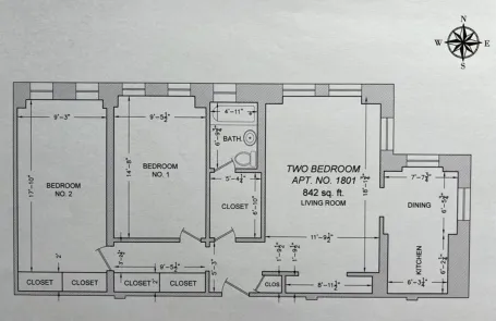 2 Bedroom Lincoln Park Apartment