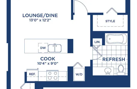 1 Bedroom Printer&#039;s Row Apartment