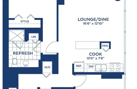 2 Bedroom Printer&#039;s Row Apartment