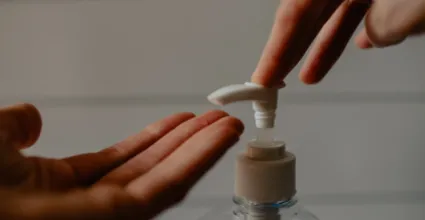 hand sanitizer bottle pump